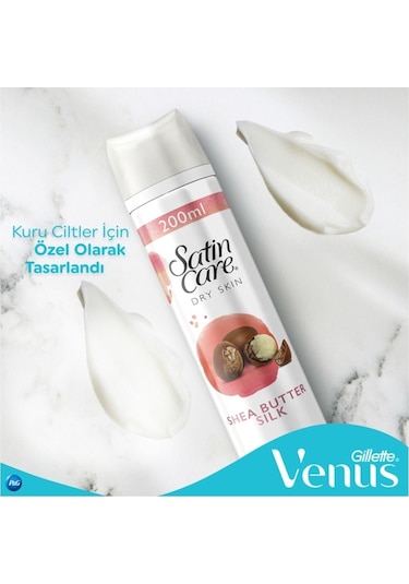 Satin Care Kuru Ciltler için Tıraş Jeli 2 x 200 ML