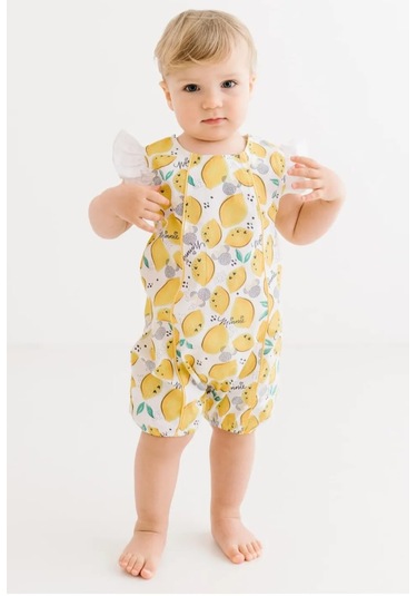 Minnie Mouse Lisanslı Sarı Kız Bebek Pamuk&cotton Tulum Mn17350 Sarı