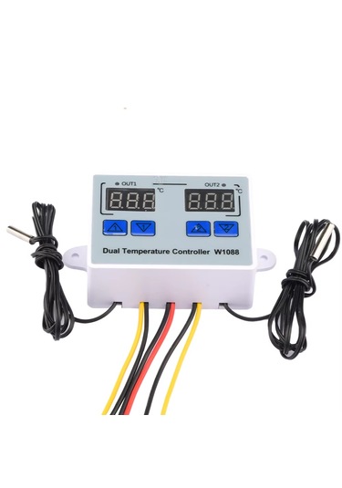 Yate10 W1088 Ac 220v 10a Çift Kontrollü Termostat