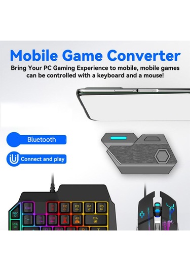 Ios Android Oyun Adaptörü İçin Klavye Fare Dönüştürücü, Mix Se