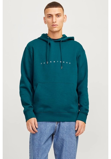 Jack & Jones Erkek Sweat 12233972 Koyu Yeşil Koyu Yeşil