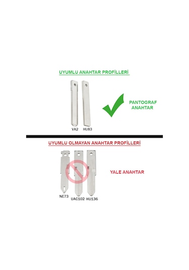 Renault Uyumlu Master Clio Uyumlu Kangoo Trafic 3 Butonlu Anahtar Kumanda Kabı