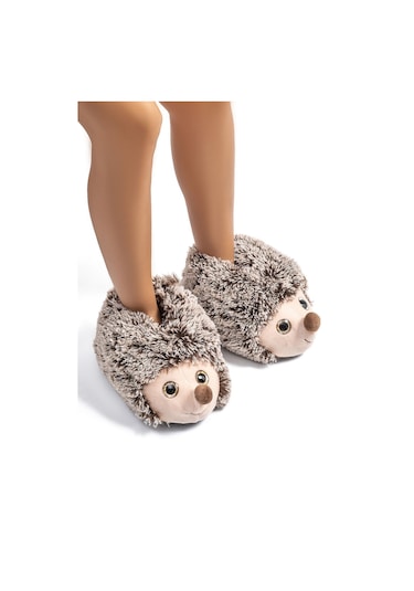 Twigy Kirpi 23 Kadın Hayvanlı Panduf Kahve 36/41 CC0650