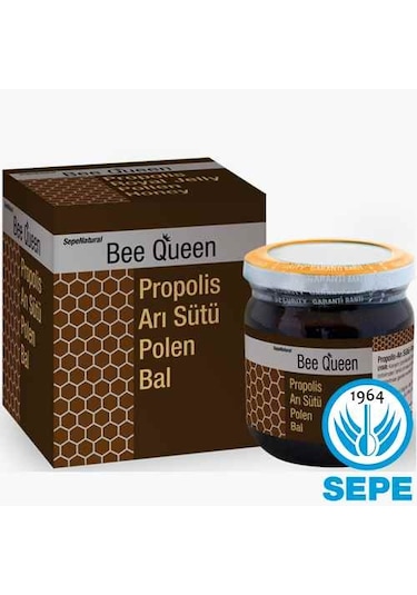 Bee Queen Propolis Extract Arı Sütü Polen Bal Karışım 230 Gr