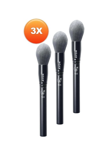 Avon Tam Örtücü Kubbeli Fondöten Fırçası Üçlü Set