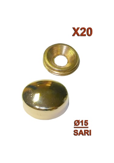 Metal Vida Kapama Q15 Sarı 20 Adet