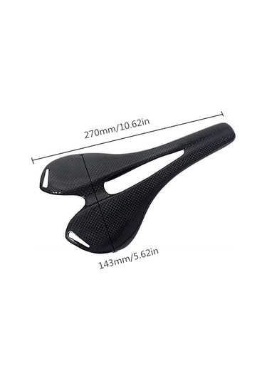 Jeemson Kohlefaser Fahrradsattel Mtb/rennrad - Ultraleicht 110g Komfortabel Hohl Design - Schwarz 3k Glanz Siyah