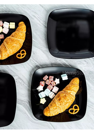 Al' Ternatıva 25 Parça Plastik Yemek Tabağı Seti 203018689 Siyah