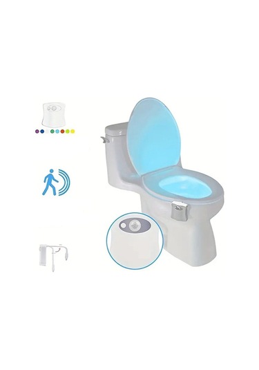 Banyo Yaratıcı Sensörlü Led Gece Lambası, Atmosferik Işık