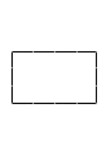 Artfulabode Portatif Dışarıya Açık Hd Projeksiyon Perdesi 84-150 İnç 16:9 Kalın Poliester Ev Ve Bahçe Sineması 1.86x1.05m Jzr-gy