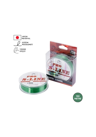 Yeşil Olta Misinası - Japon Materyal - 150 Metre - Pro S-line - 0,26mm