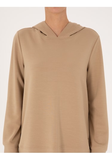 Pierre Cardin Kadın Bej Sweatshirt 50314972-vr011 Bej
