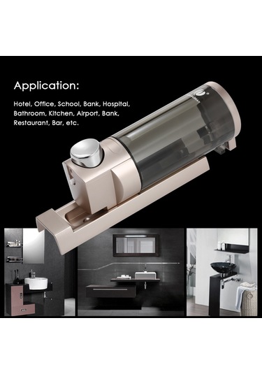 Leezsing Chuangdıan 300ml Duvara Monte Tek Şişe Manuel Sabunluk Şampuan Kutusu Sabunluk Ve Tutucu Tuvalet El Yıkama Sıvısı Şampuan Duş Jeli Dağıtıcı