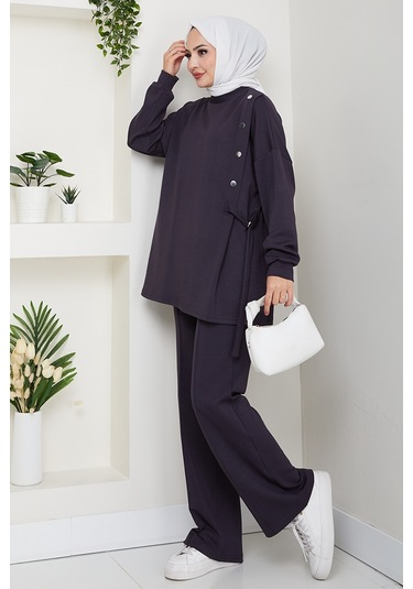 Çıtçıt Detaylı Oysho İkili Takım 1624 - Antrasit Antrasit