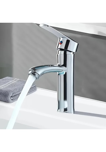 Chuangyinshop 1pc Paslanmaz Çelik Tek Delikli Chrome Kaplama Seramik Vanalı Banyo Bataryası 23 Ve 62 Inch Diğer