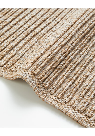 English Home Stripe Bukle Kilim 120x180 Cm Natural Natural