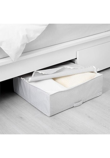 Fermuarlı Kutu-Hurç Düzenleme Kutusu MeridyenDukkan Ölçü 55x51x18 Gri