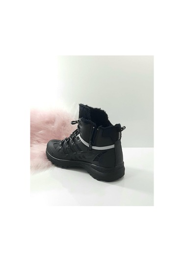 Stepway 8075 Siyah Kürklü Kaymaz Taban Erkek Bot 001