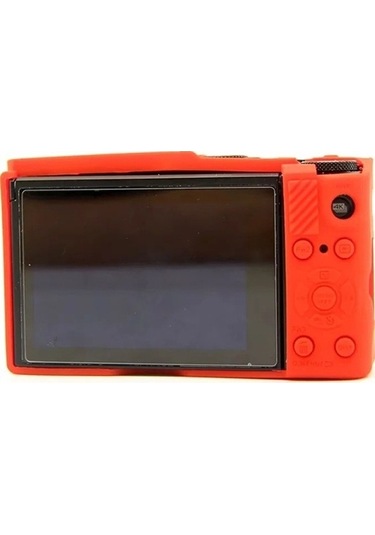 Pazly Panasonic Lx10 Yumuşak Silikon Kılıf - Çizilmeye Ve Düşmeye Dayanıklı Kırmızı Kapak