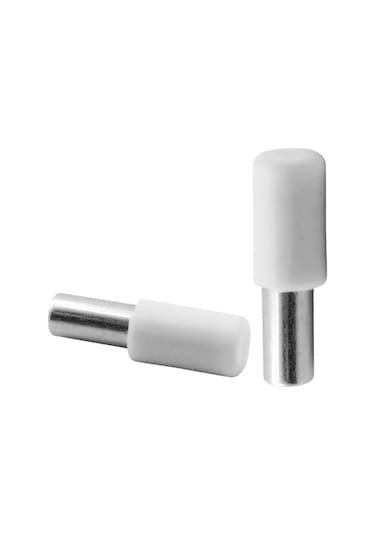 Raf Pimi Plastik Başlı Cam Tutucu Çivisi Mobilya Dolap Pimi Beyaz 50 Adet