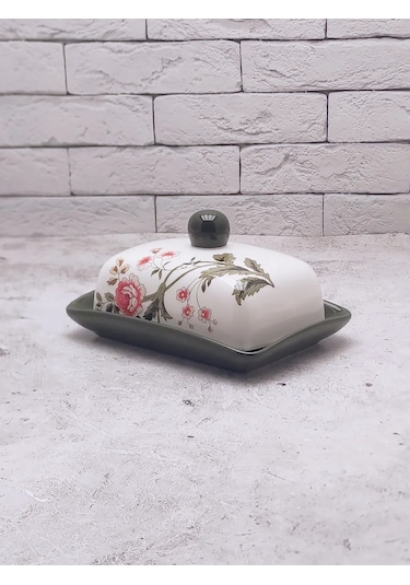 Rosenberg Krem Peynir İçin Kapaklı Seramik Tereyağı Kabı 208947042 Sütlü