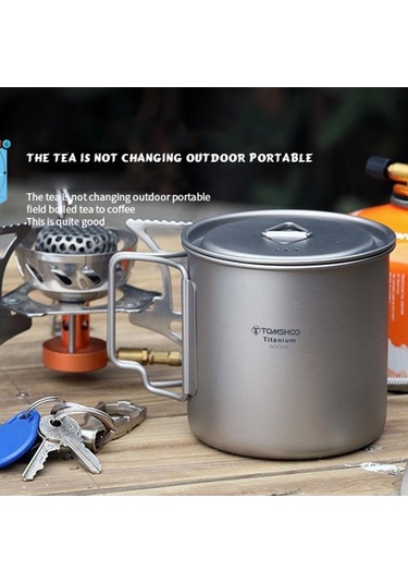 Pazly Titanyum Kamp Bardağı Seti 2 Adet - 350ml Ve 750ml - Hafif Ve Dayanıklı - Su Kupası - Katlanabilir Saplı Çok Renkli