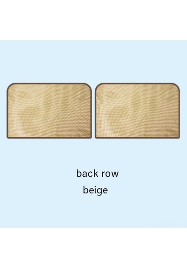 Dianziye Arka Pencere İçin Magnetlı Otomatik Genişleyen Ayna Dokulu Güneşlik - Bej Kare Arka Sıra Çift - Uv Engelleme Isı Yalıtımı Kolay Kurulum