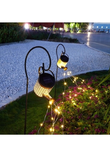 Novahub Su Geçirmez Güneş Enerjili Bahçe Dekor Avize & Çim Lambası Antik Bakır Antik Bakır