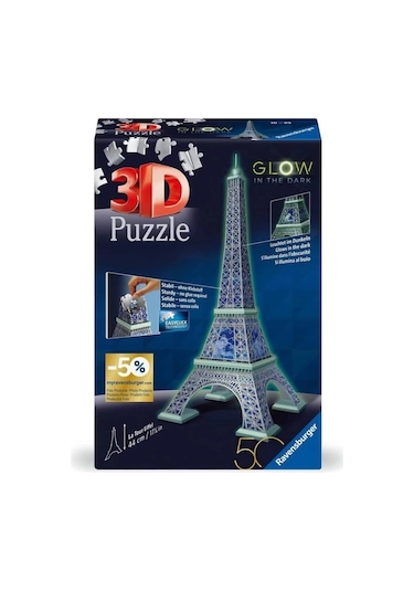 Ravensburger Karanlıkta Parlayan 3d Puzzle Eyfel