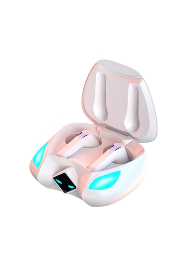 Jeemson Oyuncu T28 Tws Kablosuz Kulaklık - Profesyonel Oyun Çipi, Gecikmesiz, Su Geçirmez, Dokunmatik Kontrol, Beyaz