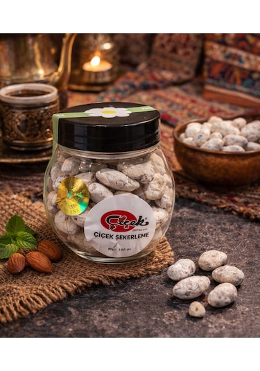 Çiçek Şekerleme Yöresel Badem Şekeri 100 Gr