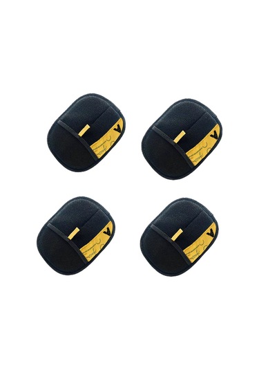 Skycity Evcil Hayvan Tüy Temizleme Eldiveni 4 Adet - İki Yönlü Kullanim, Silikon Tıraş Dişli, Tüy Toplama Ve Bakım Aleti - Sarı-siyah Siyah