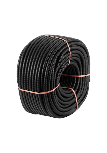 100 Metre Plastik 14'Lük Siyah Spiral Boru