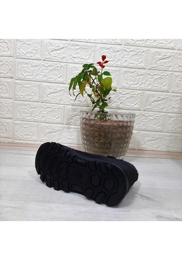 Black Sea 542 Siyah-kırmızı Kürklü Fermuarlı Cırtlı Erkek Çocuk Bot 001