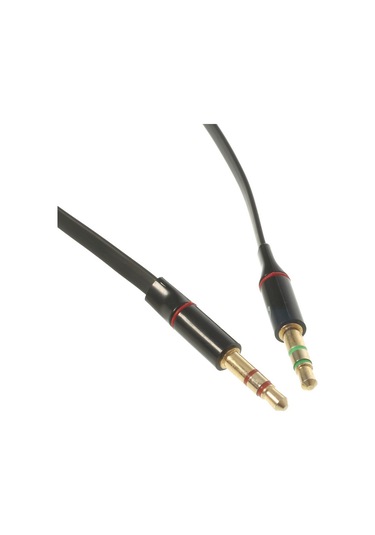 Cbtx Kulaklık PC Adaptörü Kablosu 3.5 MM Çift Mic / Ses 3.5 MM Siyah
