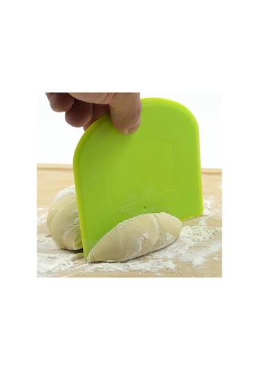 Kullanışlı Fondan Hamur Kazıyıcı Kek Kesici Pasta Pişirme Aracı Beyaz 1 Adet