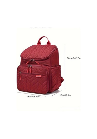 Wangxi Anneler İçin Büyük Kapasiteli Kırmızı Sırt Çantası Temel Gereksinimleri Taşıma Seyahat Ve Puset Kullanımı İçin Mükemmel Kirmizi