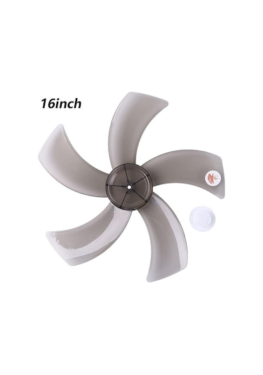 16 İnç Ev Plastik Vantilatör Pervanesi Beş Yapraklı Ayaklı Fan İçin Somun Kapaklı One Sıze