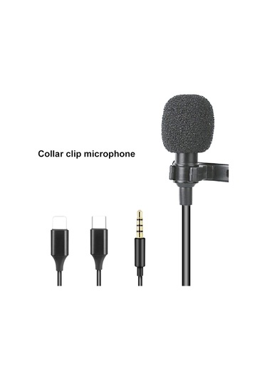 Skycıty Klipsli, Type - C Bağlantılı Kıskaç Mikrofon