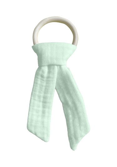 Hoş Geldin Bebek Seti 3'lü %100 Pamuk Müslin Mint Yeşili