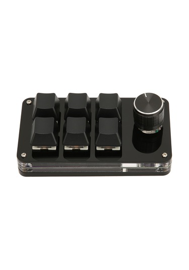 Tenfowee Programlanabilir 6 Tuşlu Mekanik Klavye İle Dönme Düğmesi, Usb Hıd, Oyun Ve Ofis İçin Mini Klavye Dıy Uyumlu