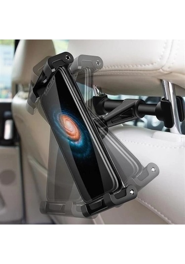 Bfs Oto Koltuk Arkası Telefon Tablet Tutucu Ayarlanabilir 360 Derece Dönebilen Pratik Stand