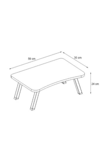 Laptop Sehpası Seyyar Kahvaltı Masası Katlanır Çalışma Sehpası