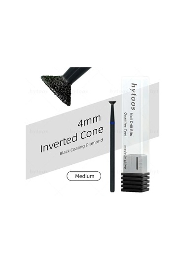 Hytoos Pro Siyah Elmas Tırnak Matkap Uçları Rus Tırnak Eti Ucu Tırnak Matkap Ölü Cilt Tırnak Eti Temizleyici Çivi Ön Tedavi Araçları Koyu Yeşil