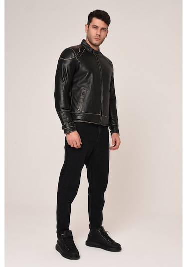 Vexo Vintage Deri Mont Siyah (541849076)