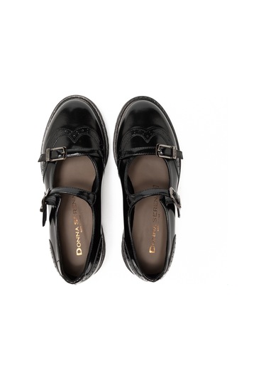 Abrasivato Pelle Nero Oxford Klasik Kadın 745784dm Donna Serena 5784dm Abras Pel Ner/oxo Ner Abrasivato Pelle Nero