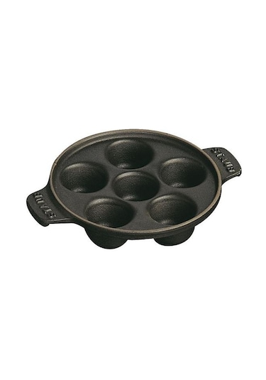 Staub 6 Bölmeli Döküm Pişirme Kabı Siyah