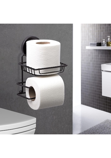 Okyanus Home Magic Fix Sihirli Yapışkan Siyah Yedekli Wc Kağıtlık Siyah