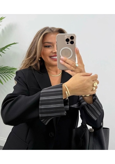 Ceket Kumaş Blazer Siyah