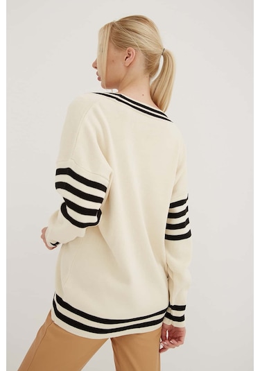 Fashion Friends Bayan Hırka 24k0511k1 Ekru Ekru